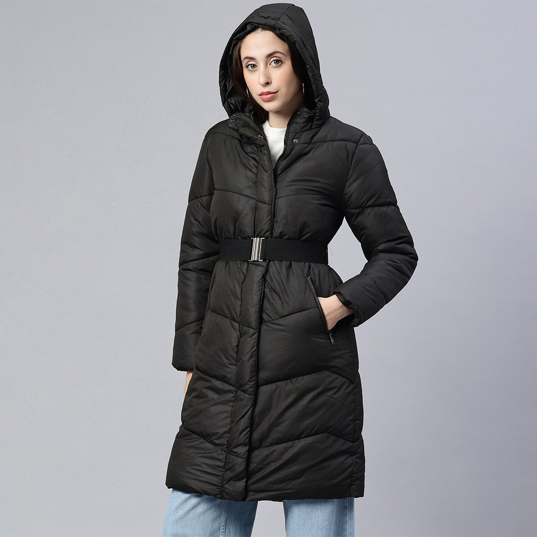 Faux Fur Hooded Jacket