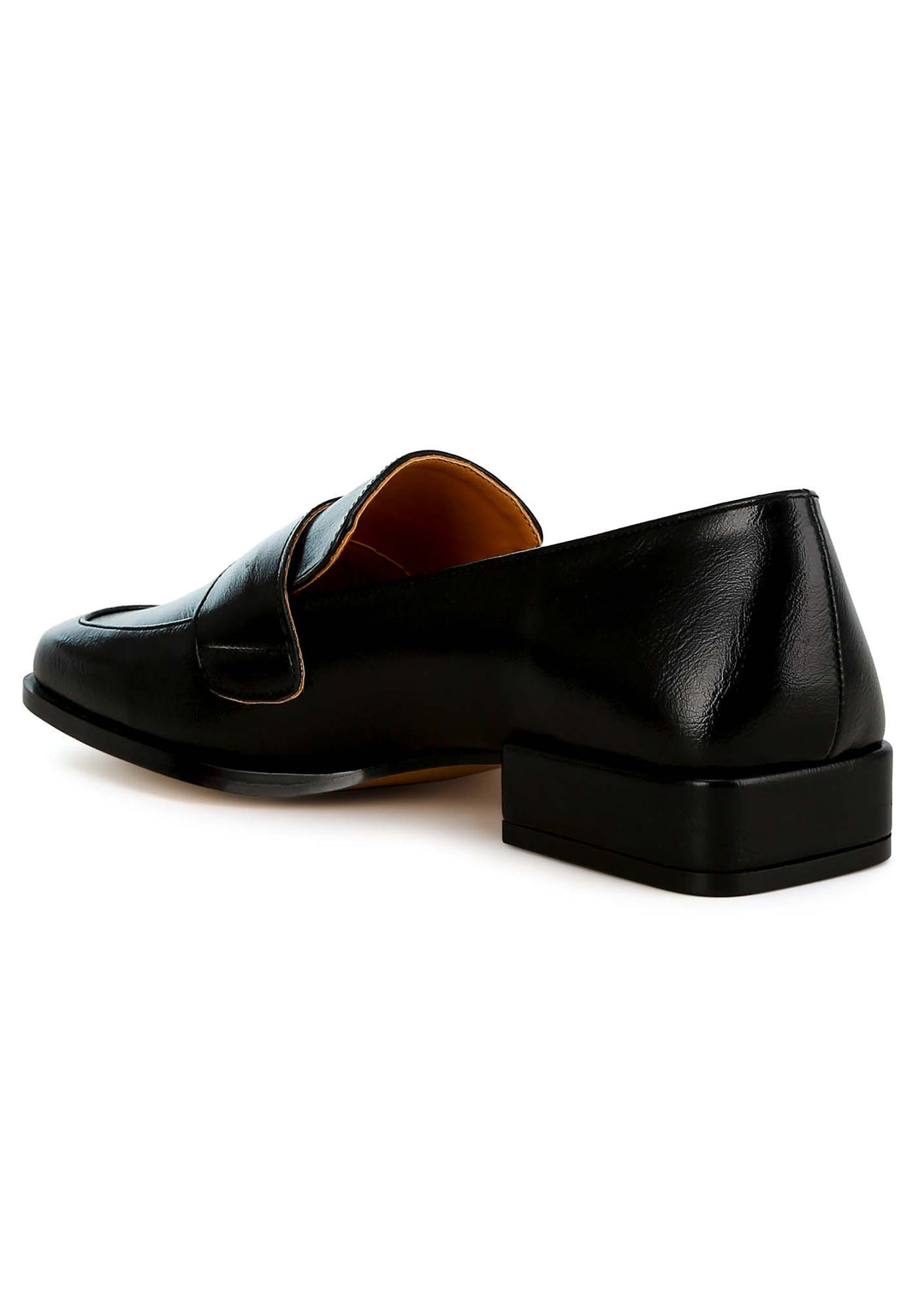 metallic penny loafers#color_black