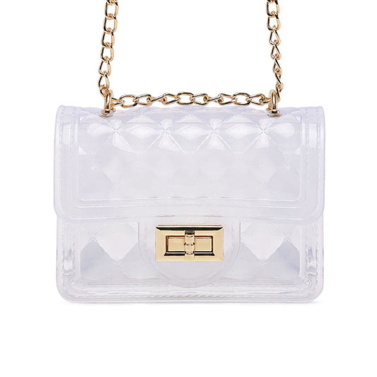Clear Quilted Sling Bag - Transparent