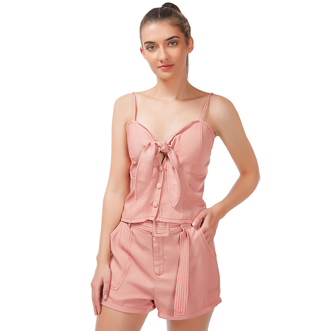 Cami Crop Top for Women - Blush