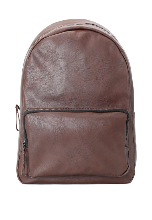 Dark Brown Backpack - Brown