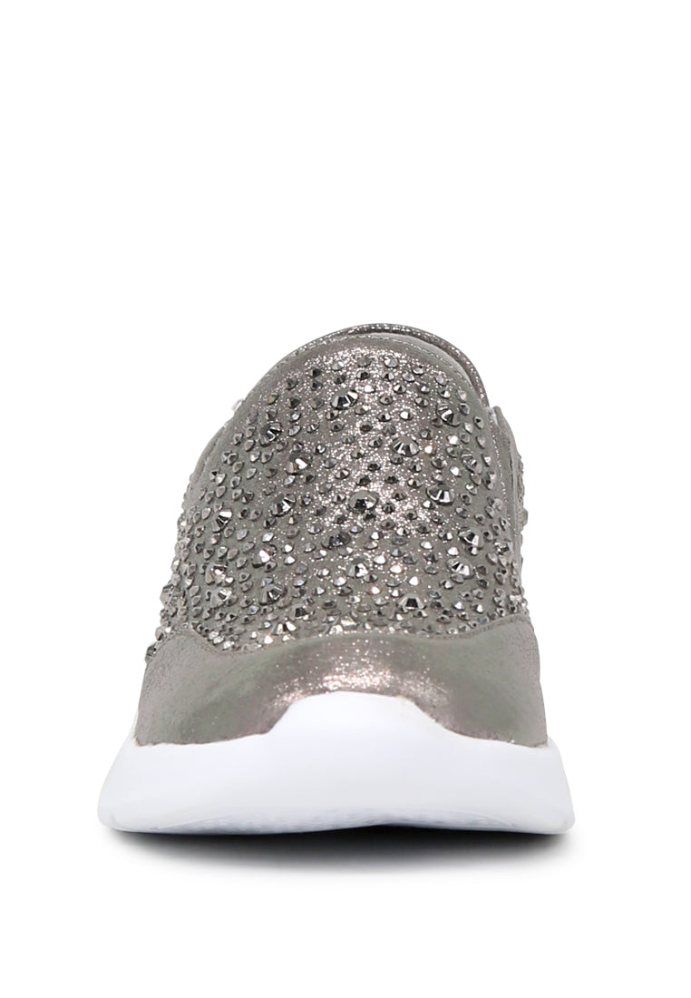 Pewter Sneakers - Silver