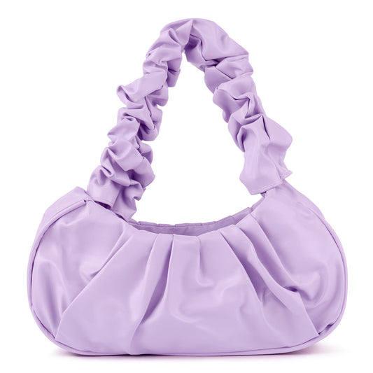 Lilac Handheld Hobo Bag