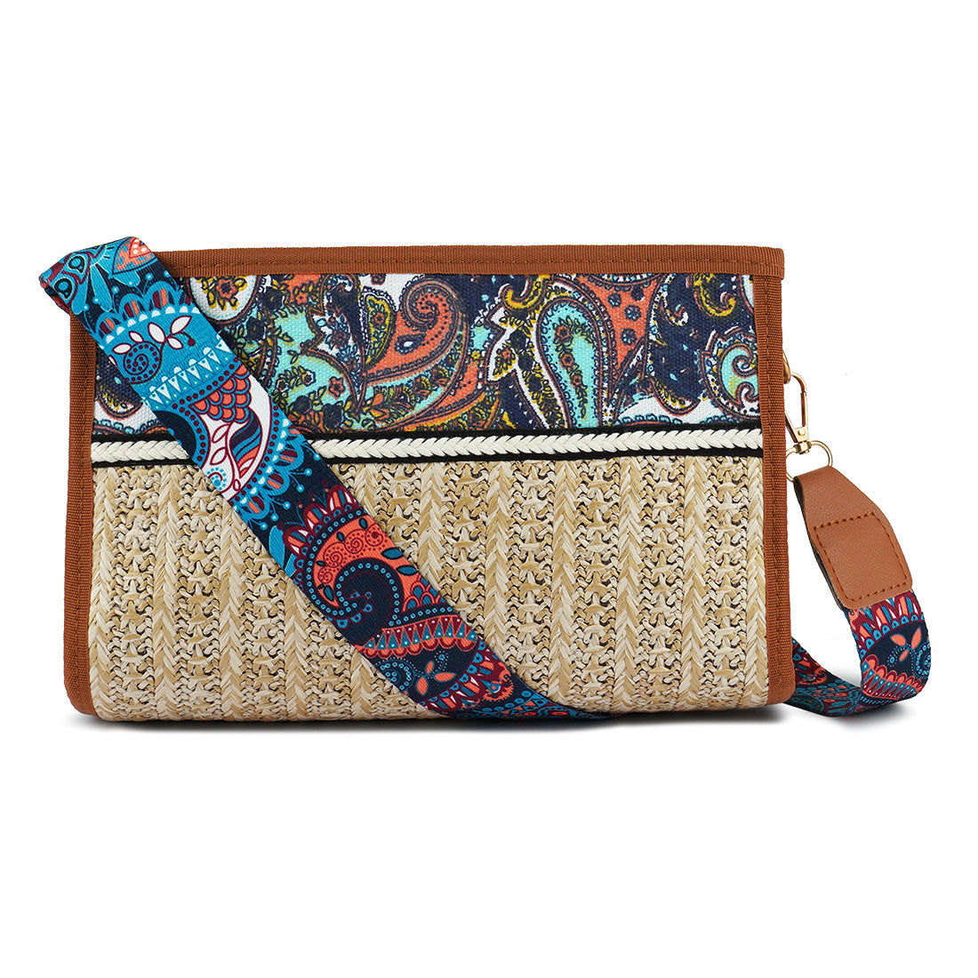 straw painted handbag#color_beige