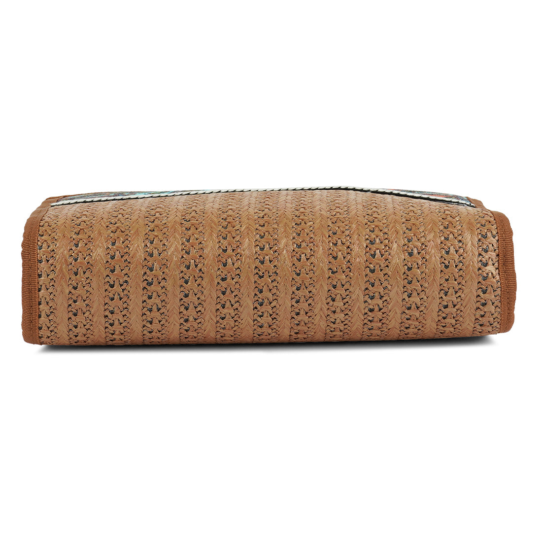 straw painted handbag#colot_tan