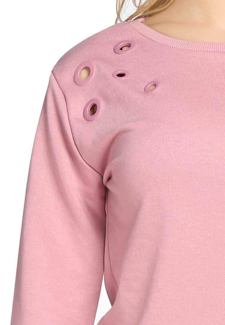 Pink Peek-a Boo Top - Pink