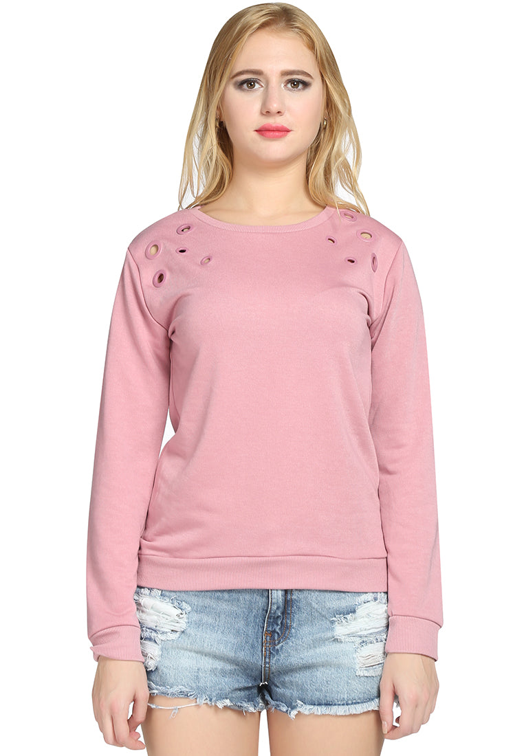 Pink Peek-a Boo Top - Pink