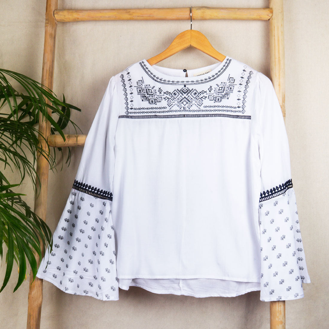 White Boho Top - White