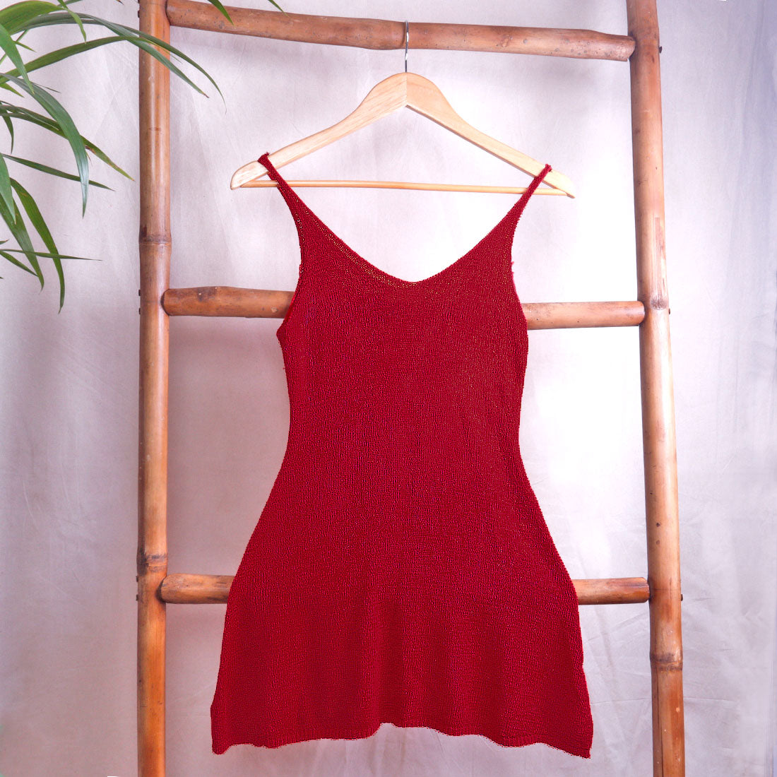 Wine Spaghetti Long Top - Wine