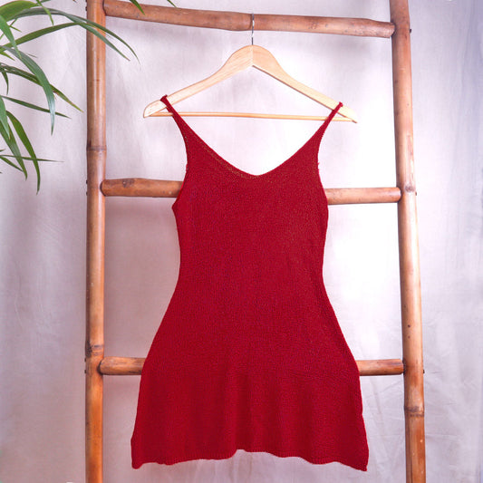 Wine Spaghetti Long Top - Wine