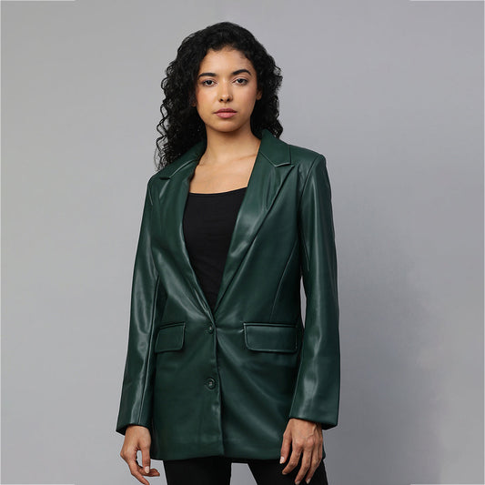 green ladies oversized blazer#color_green