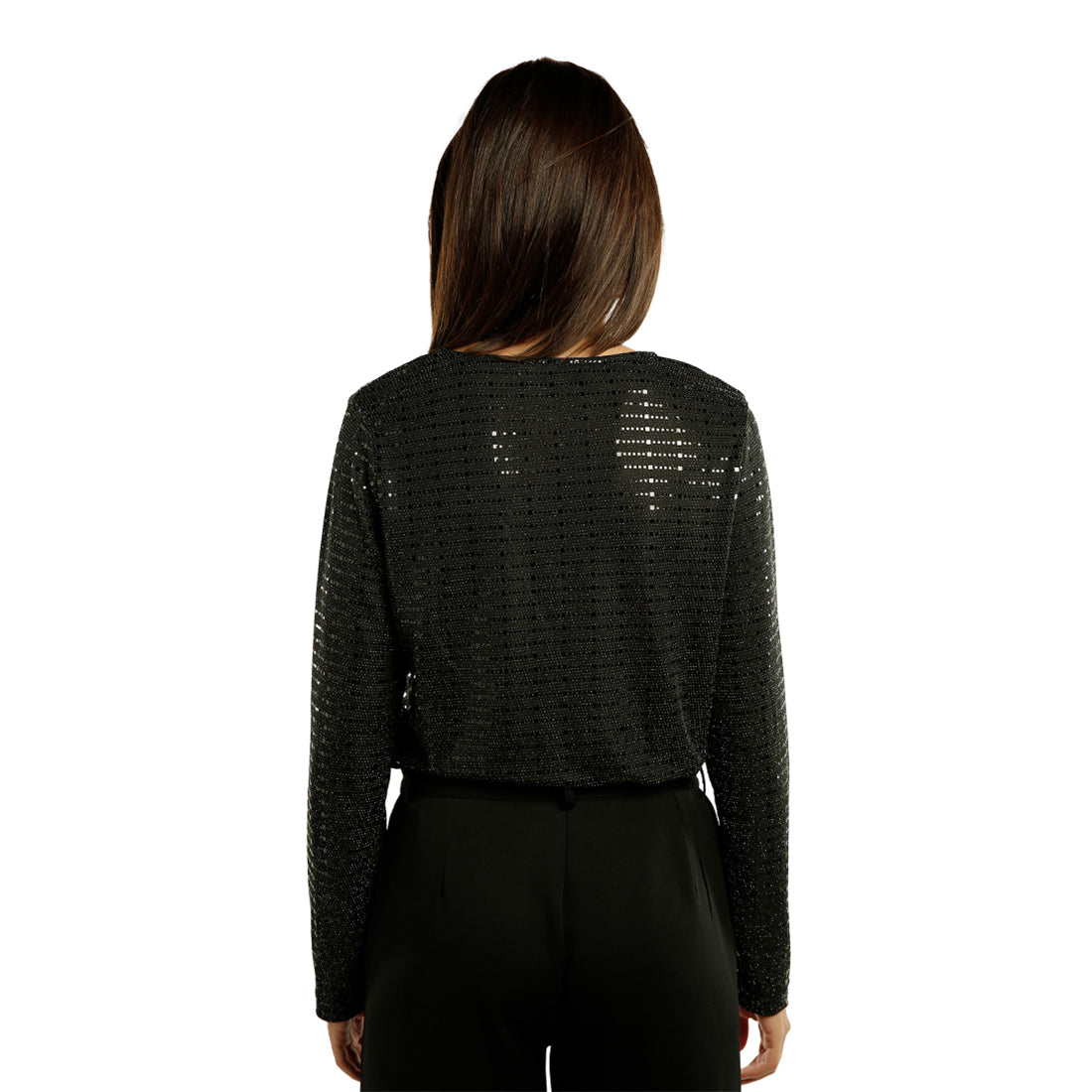 Wrap Around Bodysuit In Black