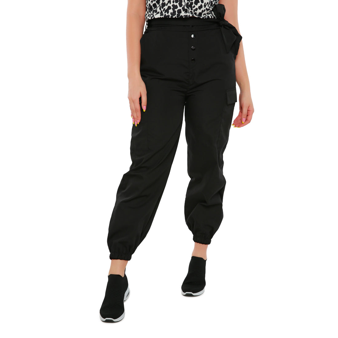 Style up Cargo Pant in Black