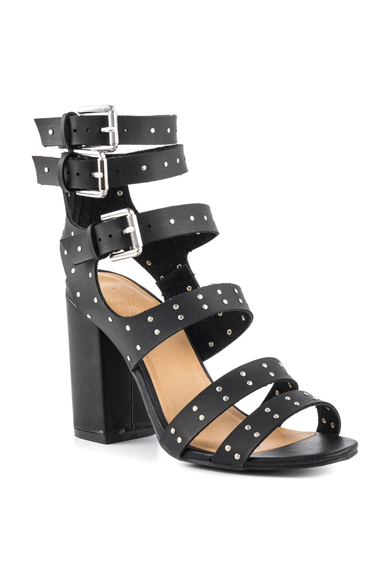 Black Ankle Strap Heels