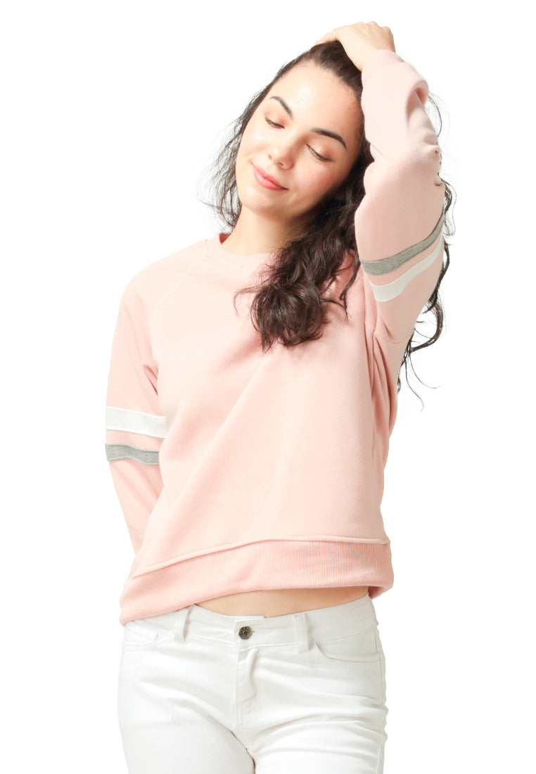 Blush Crew Neck Sweatshirt - Blush