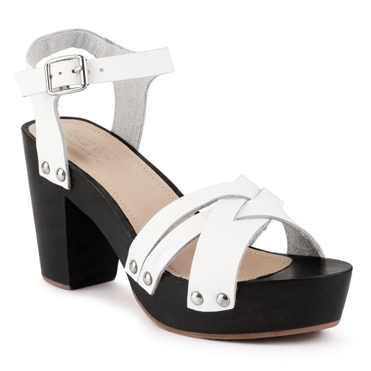 White Ankle Strap Sandal