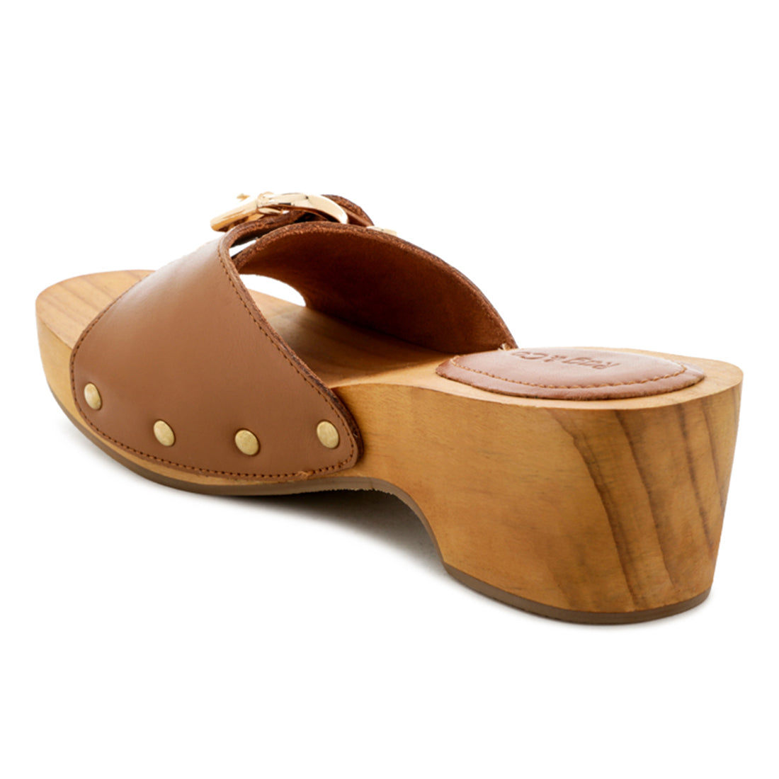 POLLY Clogs in Tan - Tan