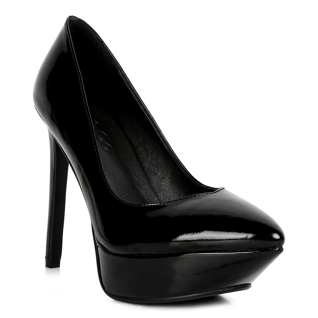 patent stiletto sandals#color_black