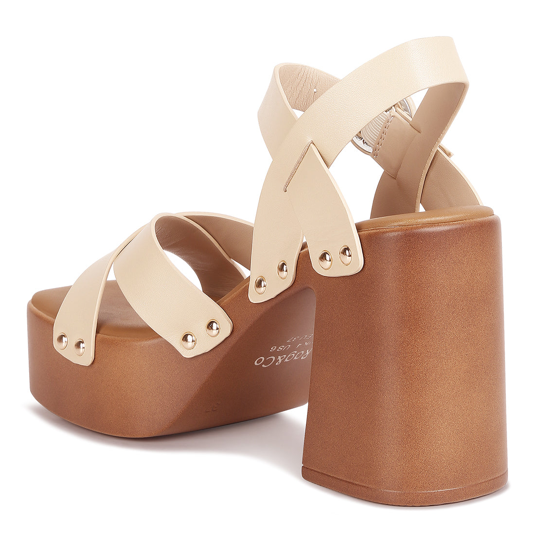 cross strap embellished heels#color_beige