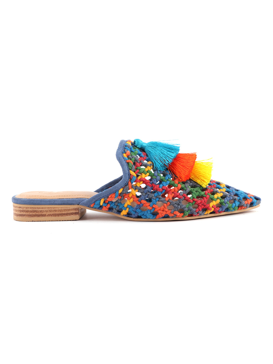multi color woven up miriam flat mules#color_multi