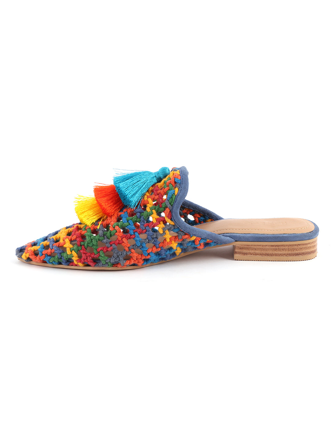multi color woven up miriam flat mules#color_multi