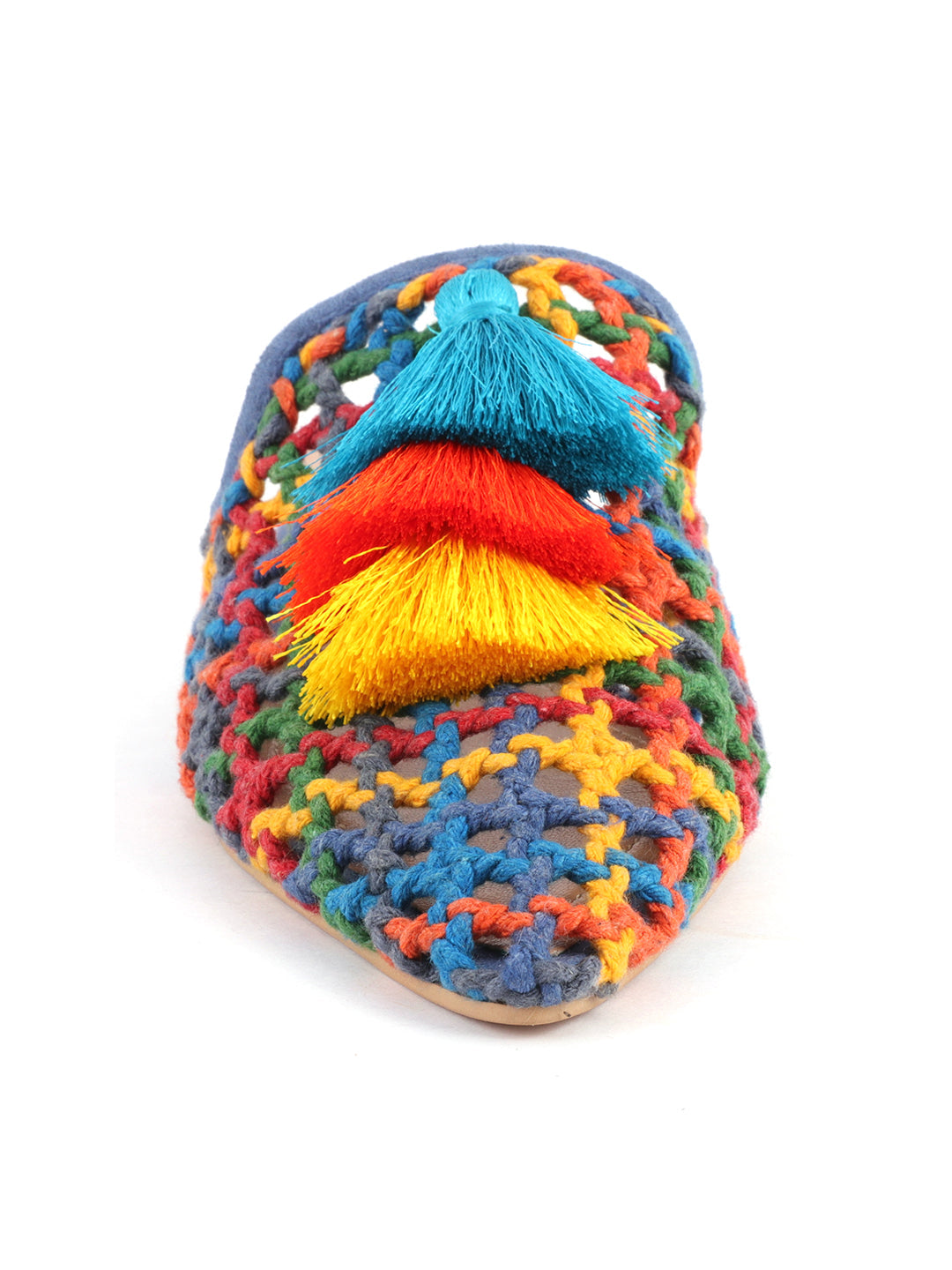 multi color woven up miriam flat mules#color_multi