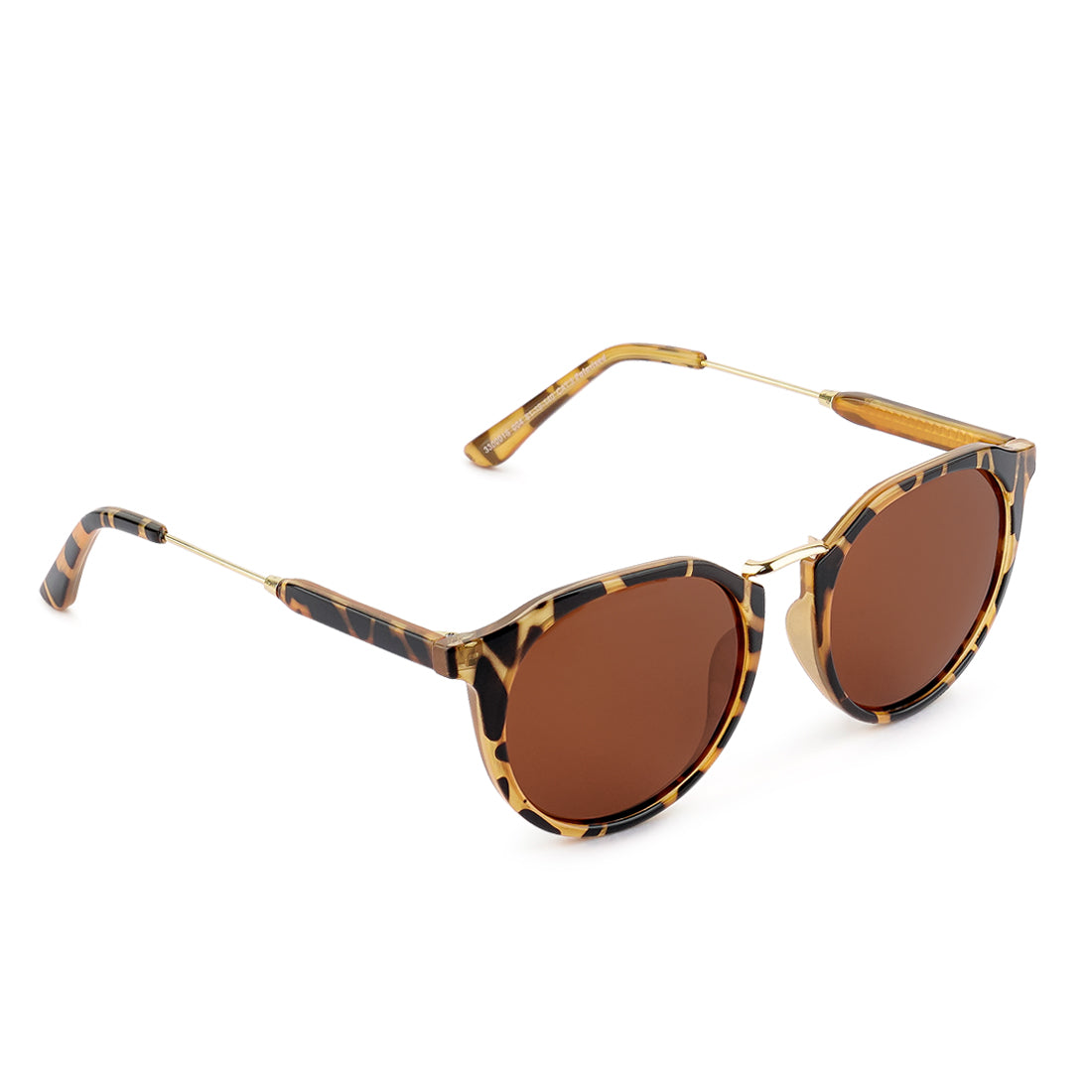 Printed Frame Cateye Sunglasses In Brown