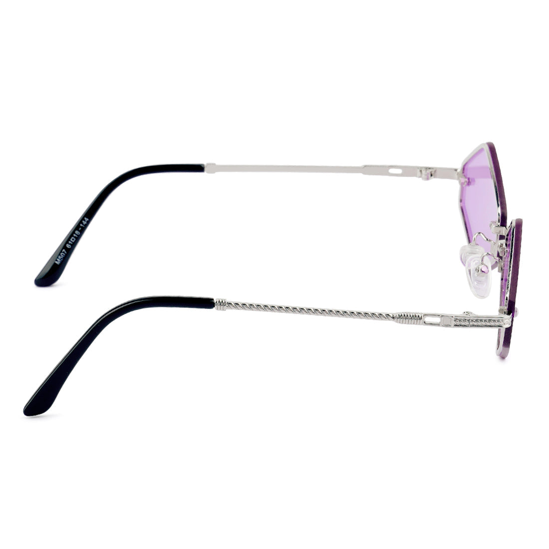 Thin Rim Rhombus Sunglasses In Purple