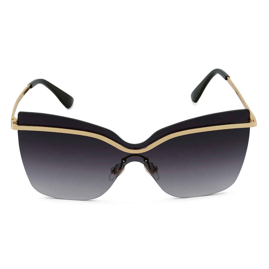 Stylized Rim Cateye Sunglasses In Purple