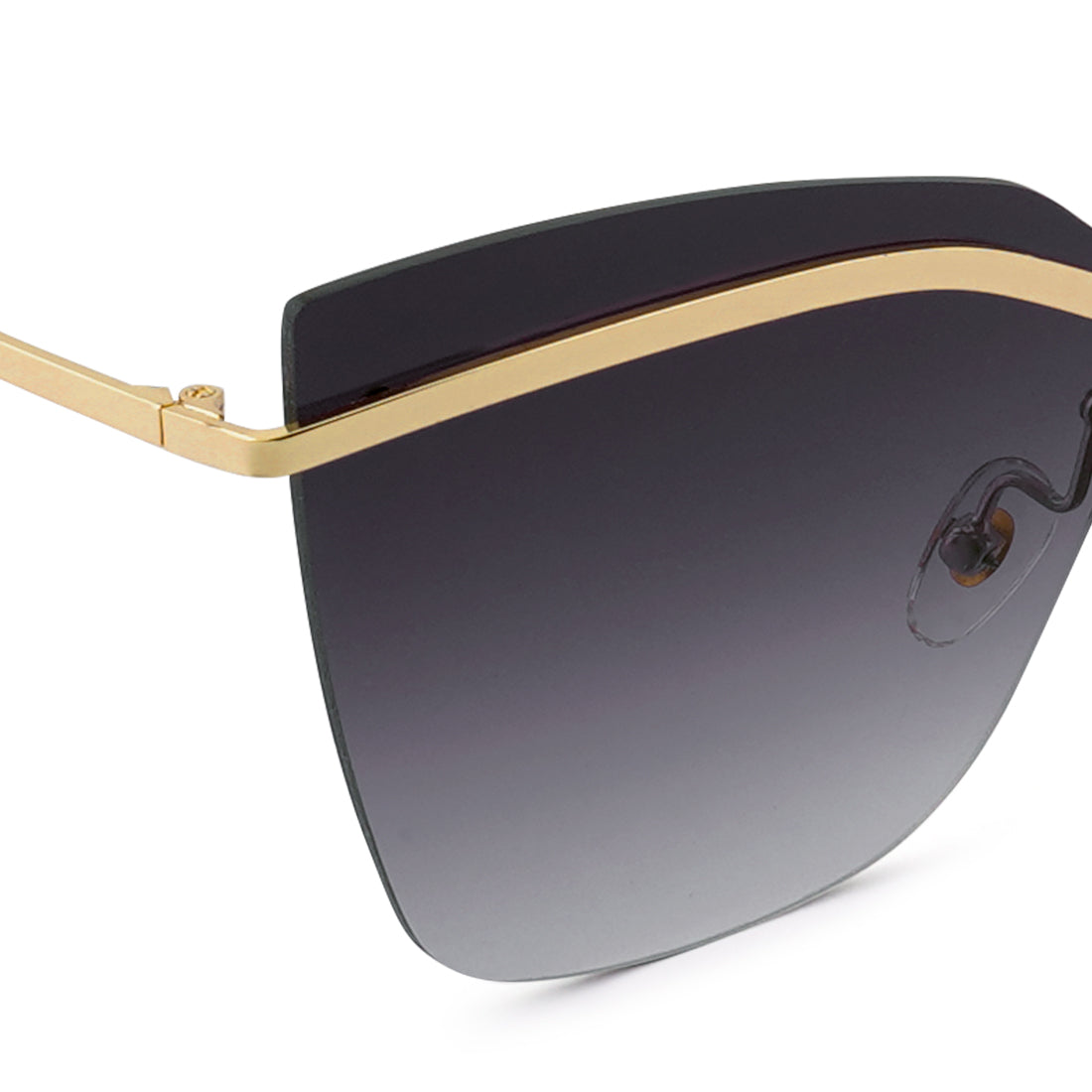 Stylized Rim Cateye Sunglasses In Purple