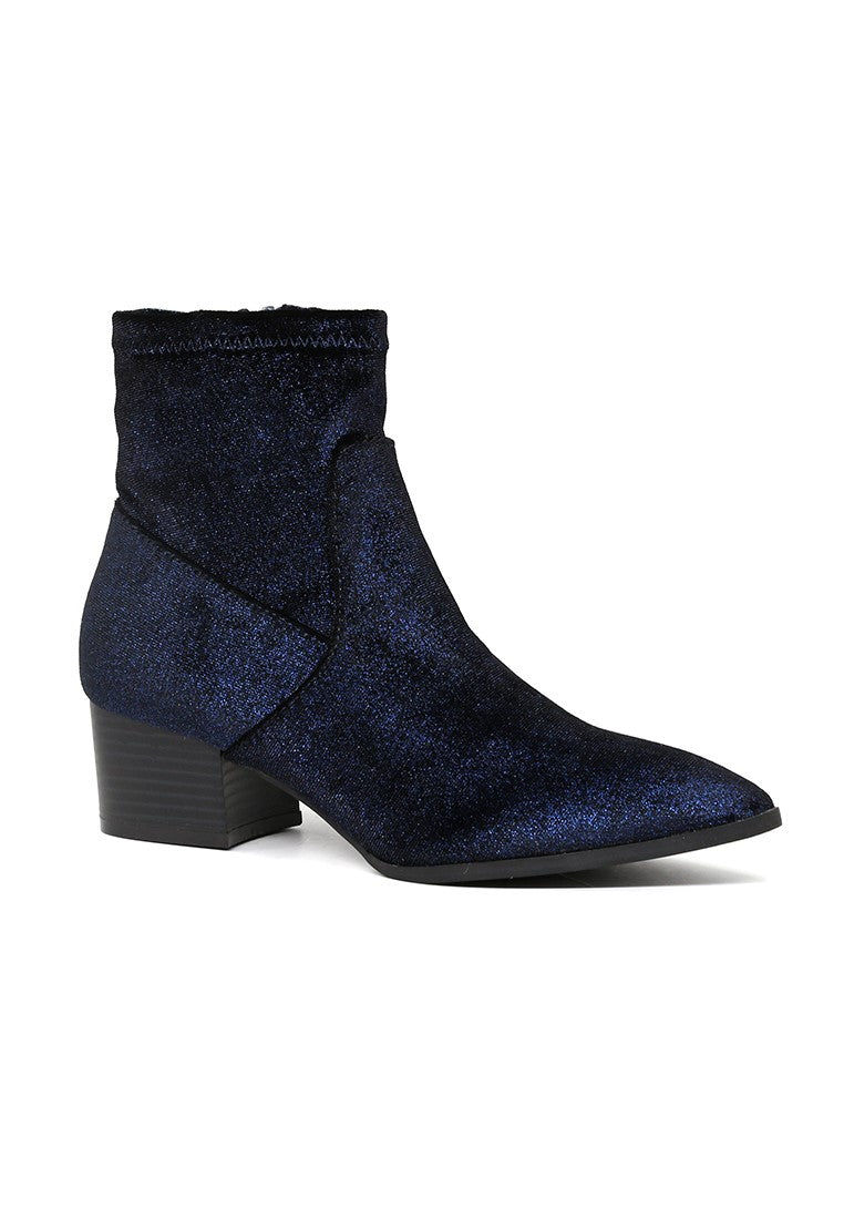Blue Sparkling Glitter Boots