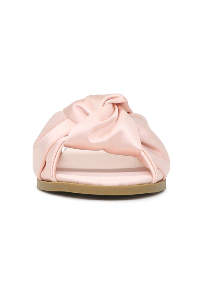 Blush Flat Sandals - Pink