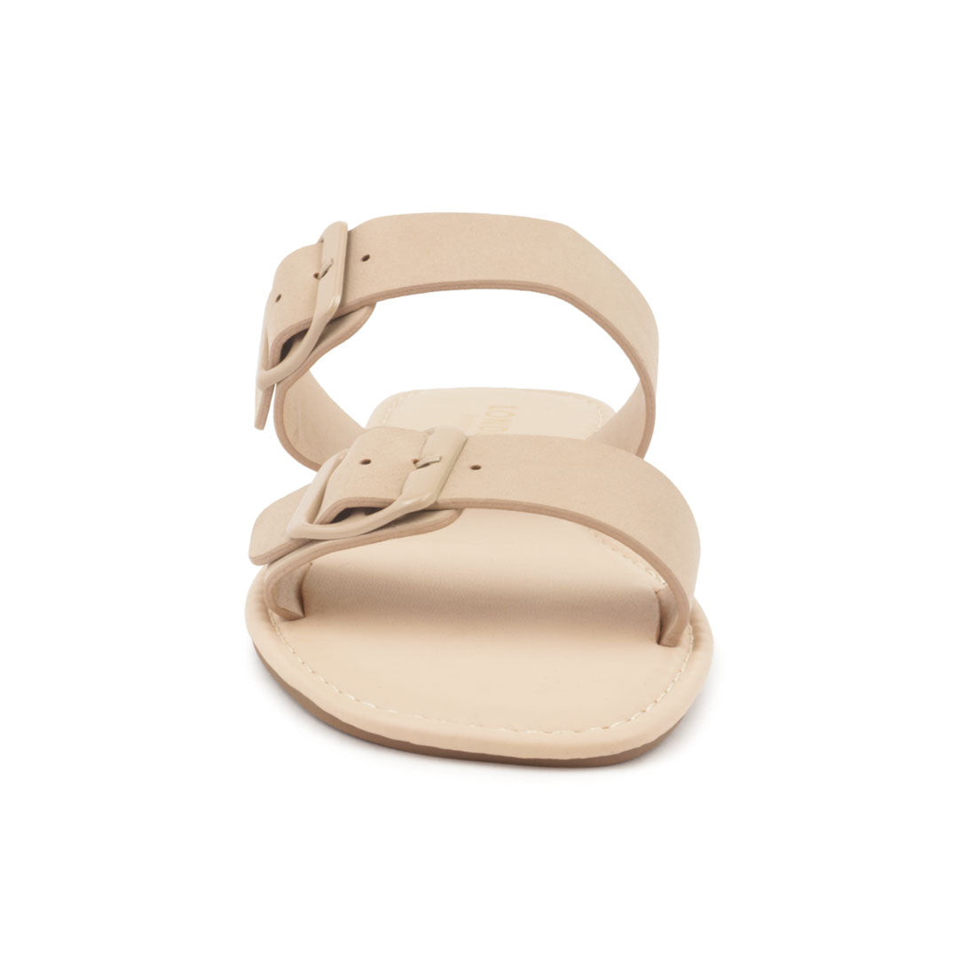 Nude Slip-On with two straps - Nude