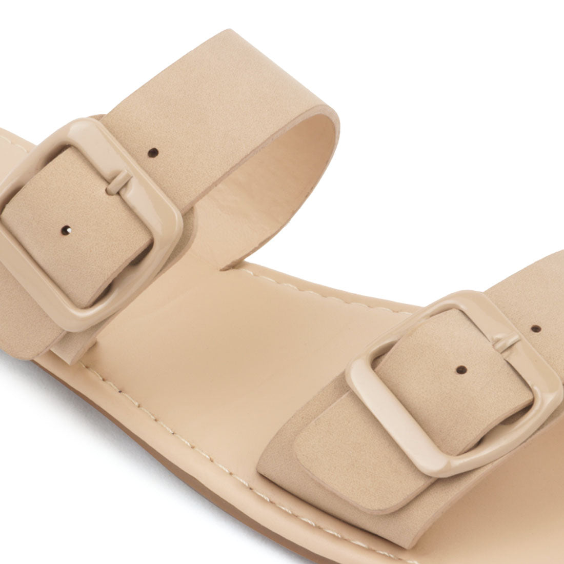 Nude Slip-On with two straps - Nude