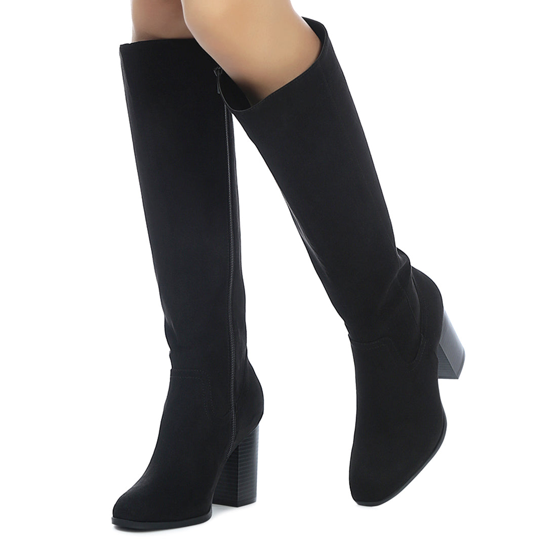 Black Knee High Boot - UK8