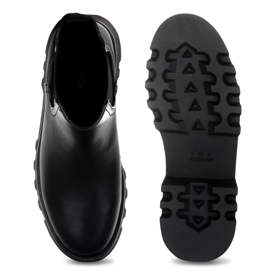 Black Chunky Chelsea Boot - Black