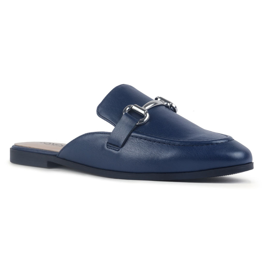 Smart Horsebit Mule in Navy - Navy