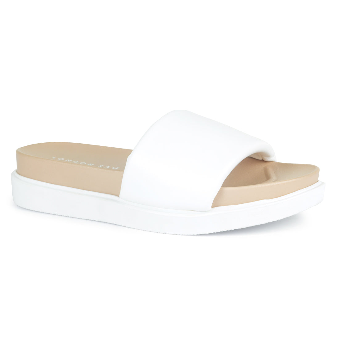 Platform Slides in White - White