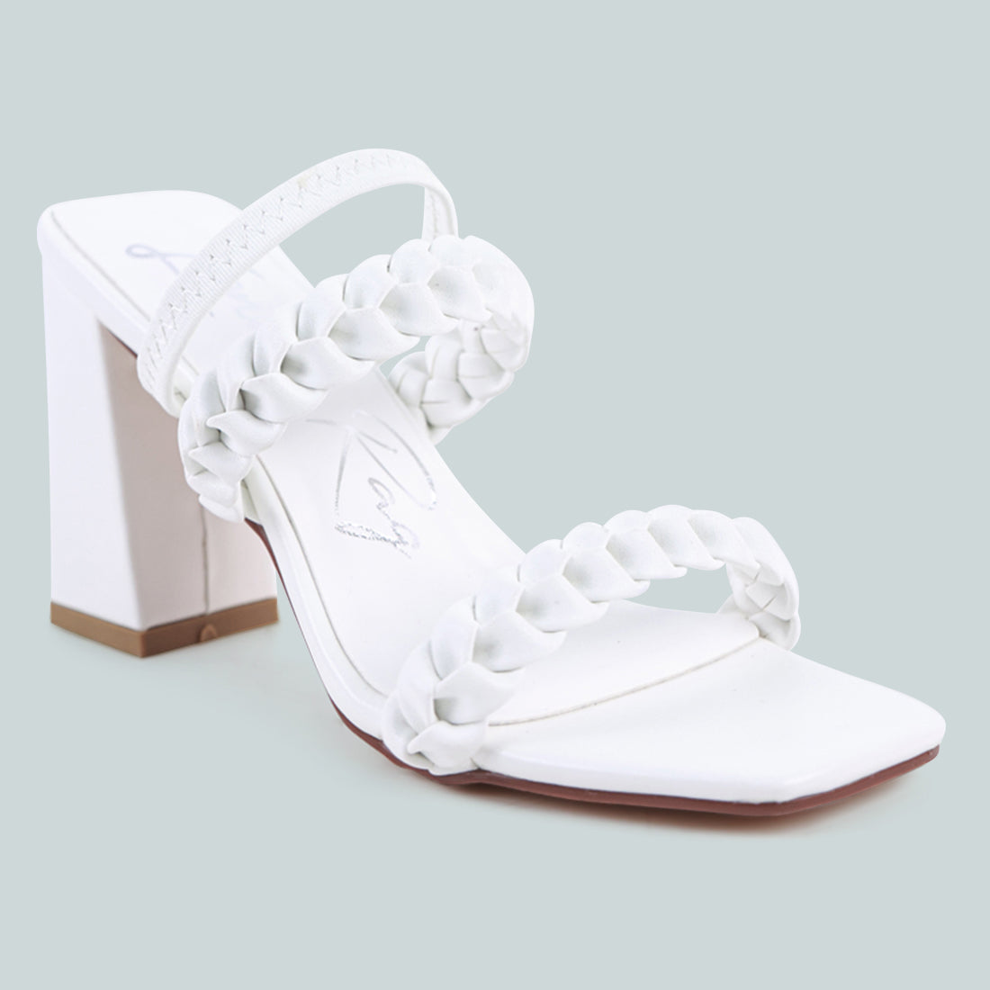 Woven Strap Casual Block Sandals