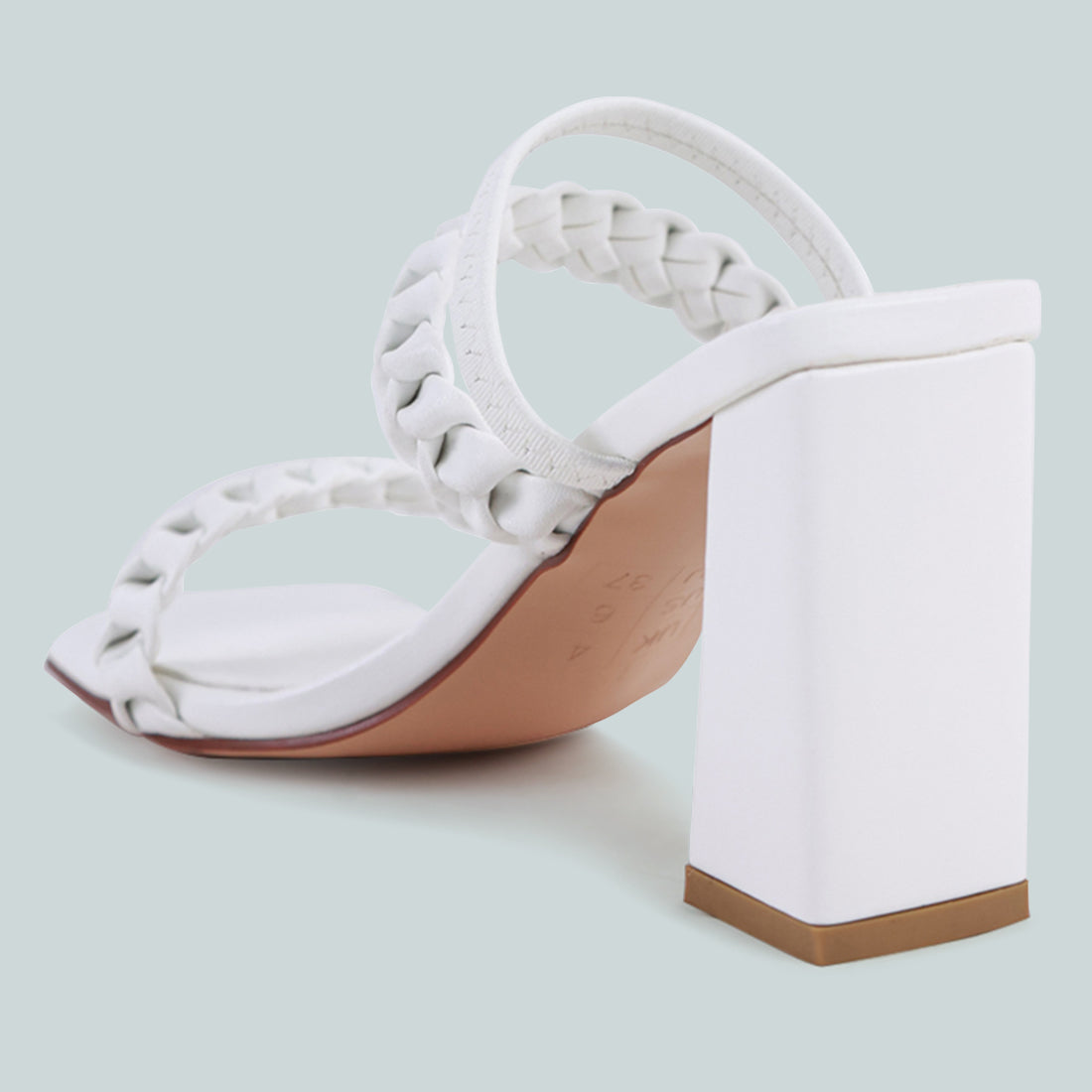 Woven Strap Casual Block Sandals