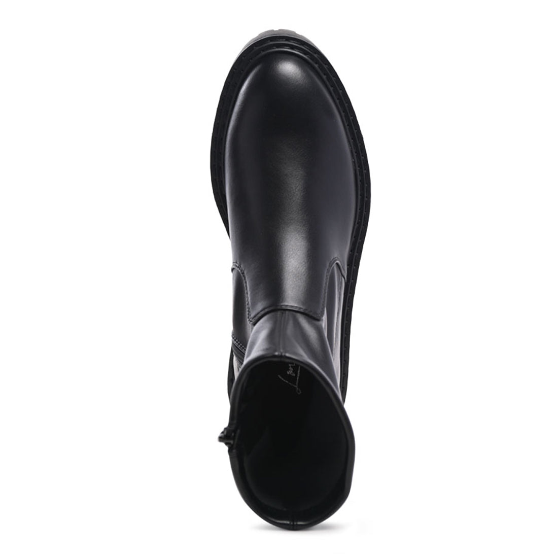 Chunky Ankle Round Toe Boot - UK6