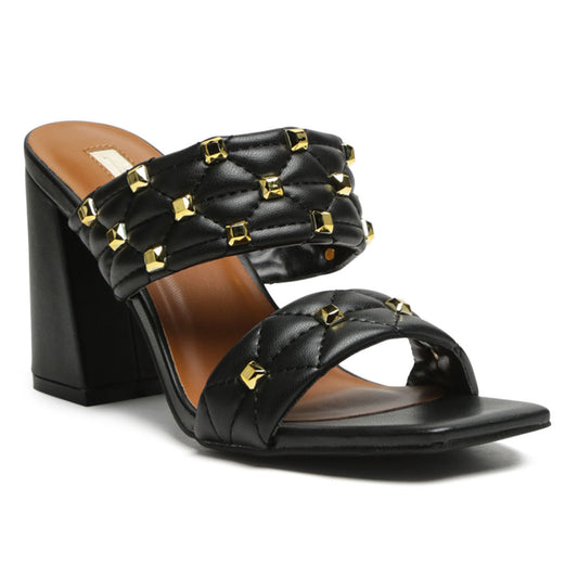 Fischer Block Heel Sandals in Black