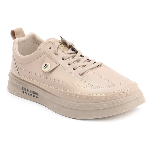 Beige Low Top Sneakers