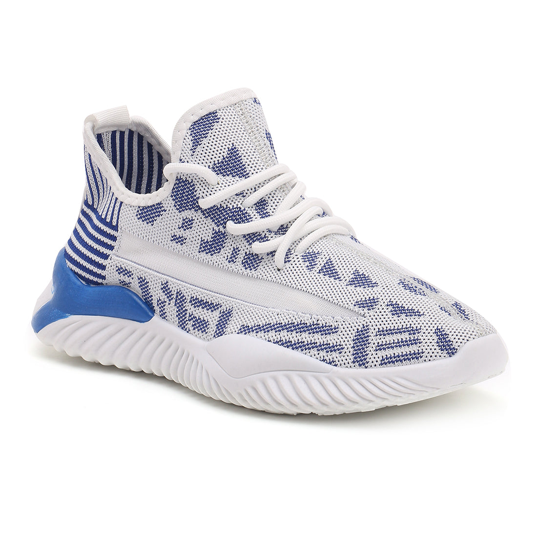 Men's Blue Knit Slip On Trainers