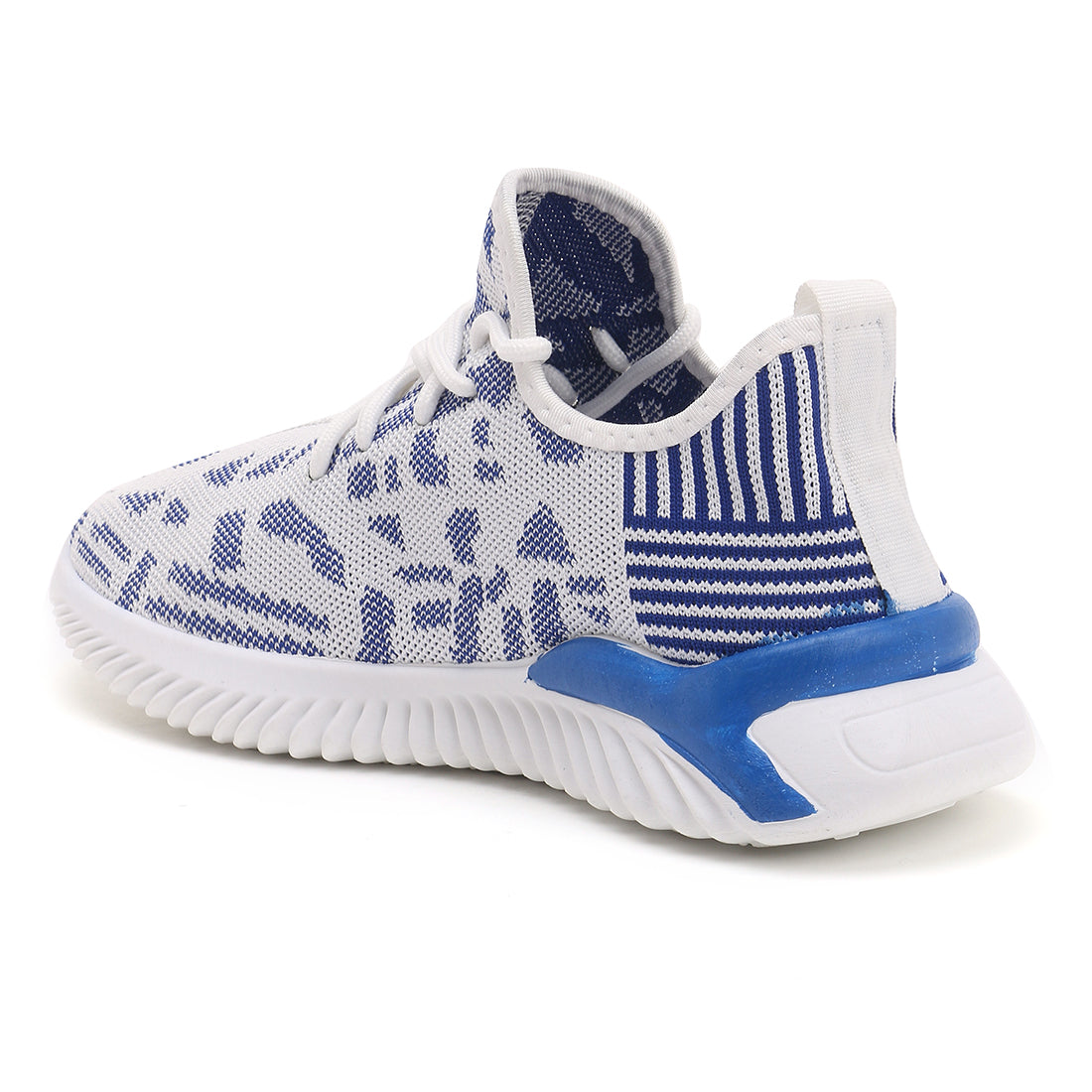 Men's Blue Knit Slip On Trainers