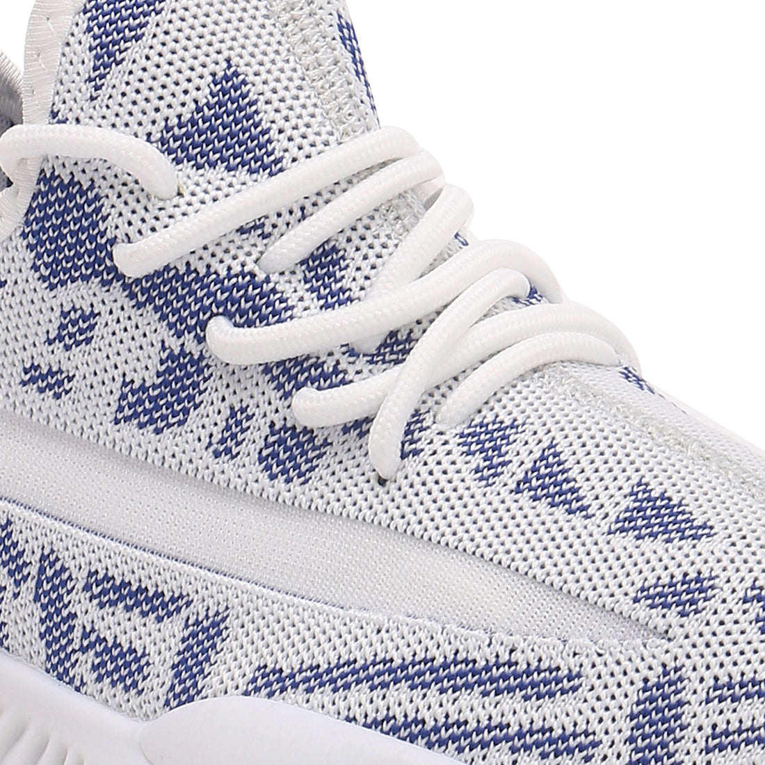 Men's Blue Knit Slip On Trainers