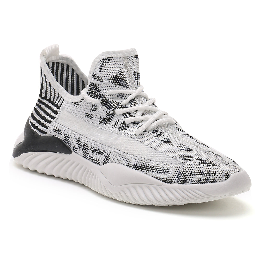 Men's Grey Knit Slip On Trainers