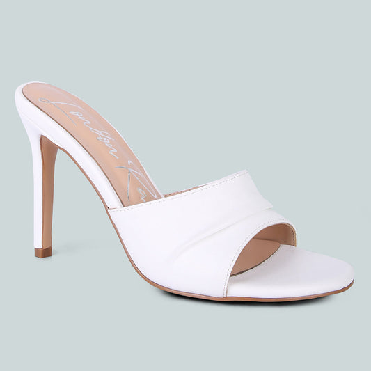 White High Heeled Sandals