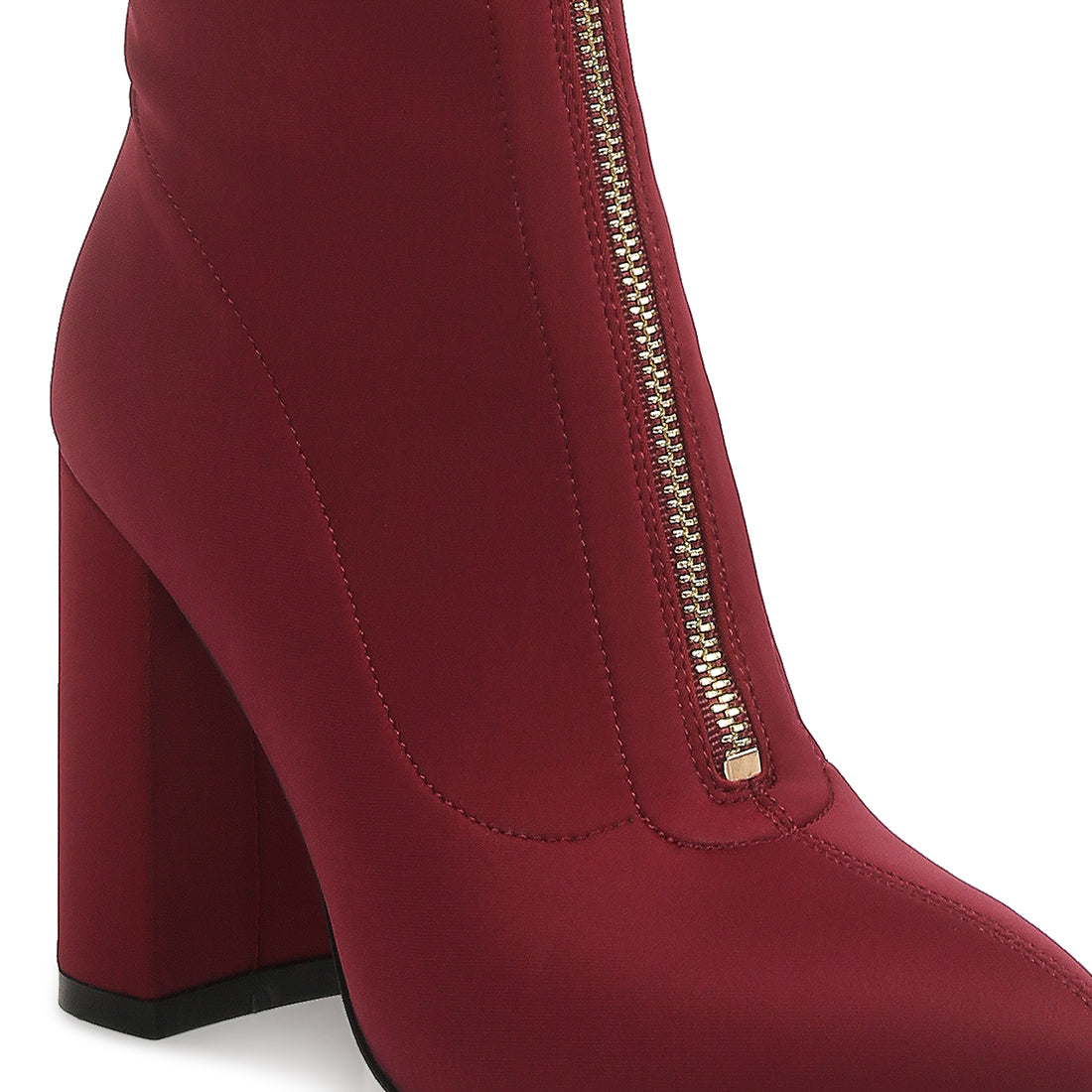 ronettes knee high stretch long boots#color_burgundy