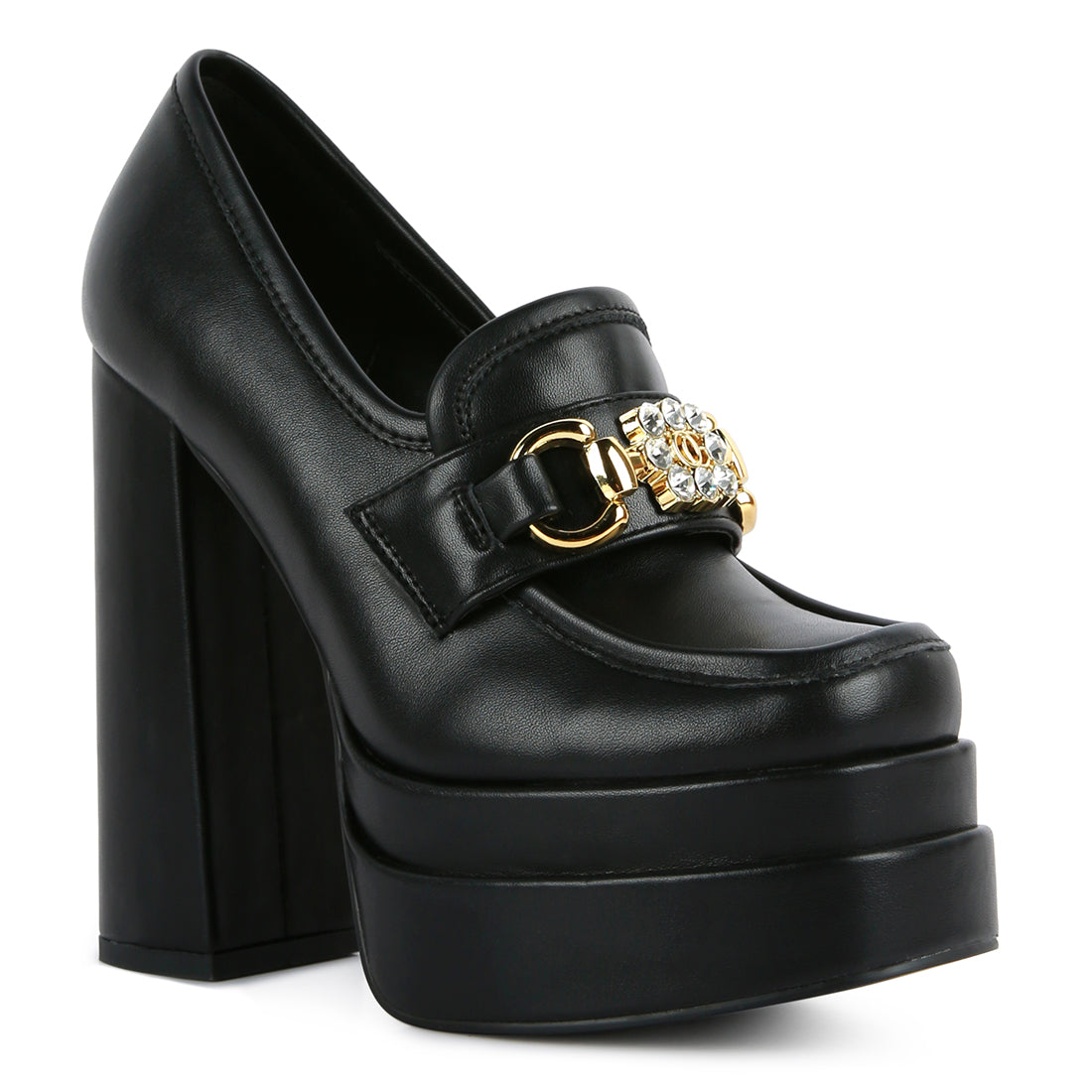 high jewel loafers#color_black